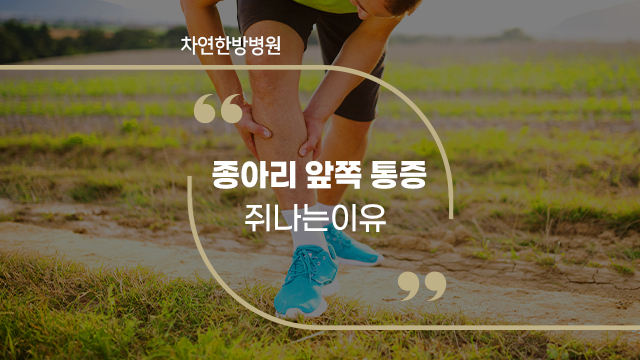  종아리 앞쪽 통증 쥐나는 이유