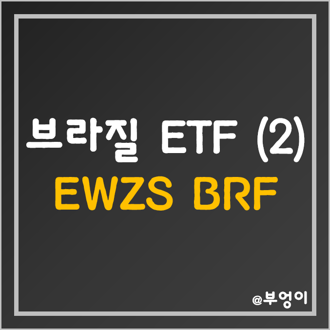 브라질 ETF 2탄 - EWZS, BRF 주가, 수익률 및 배당 (소형주)