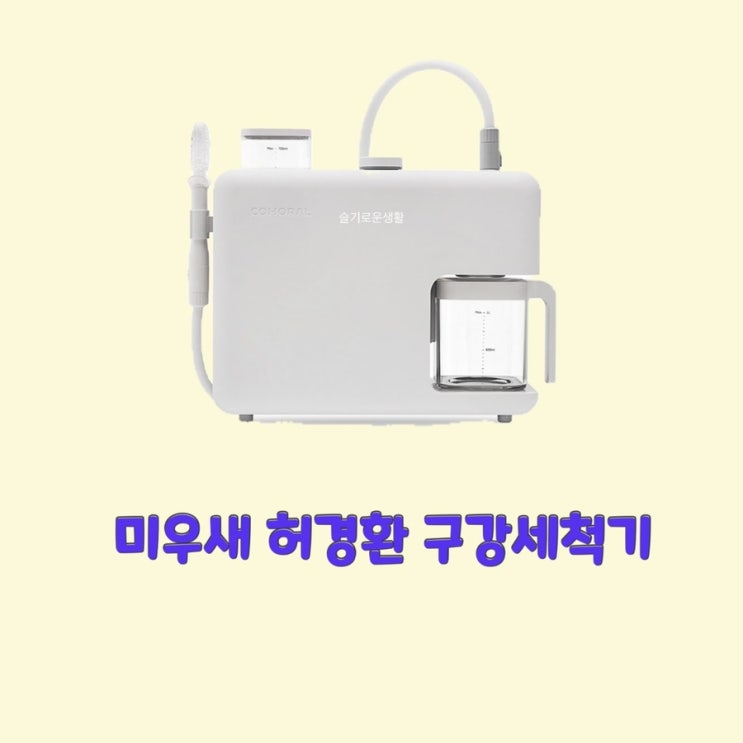  허경환 미운우리새끼 309회 구강세척기 자동 칫솔 물 세척 관리