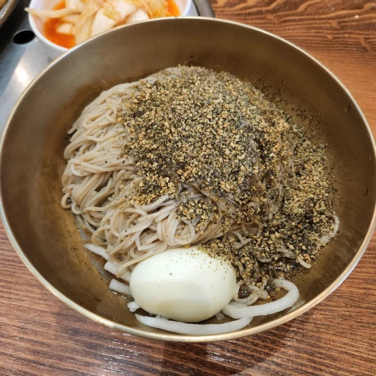 서울대공원 맛집 고소한 들기름 막국수 메밀장터 선바위본점