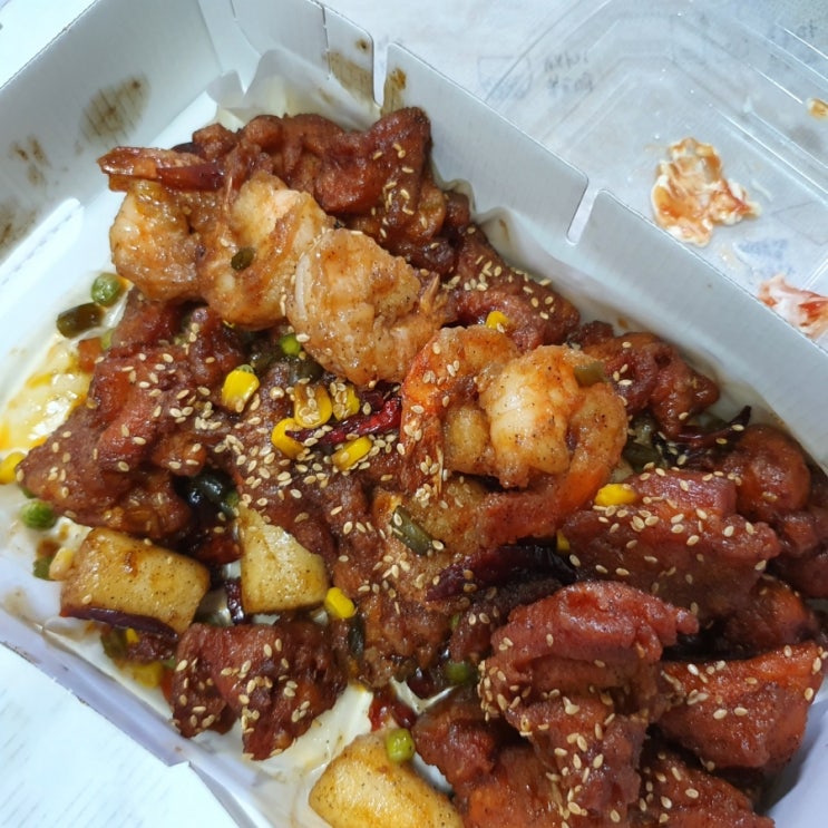  포장 배달 가능한 제주 한림 맛집 제주새우닭