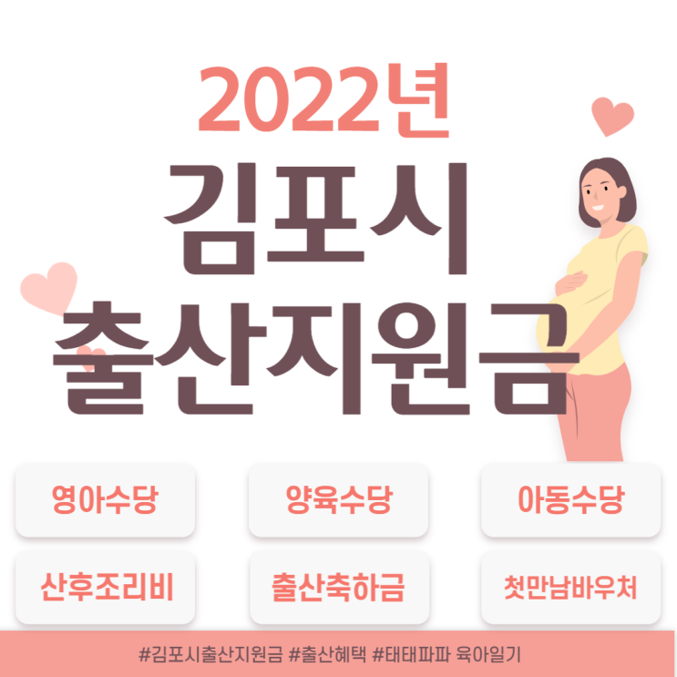  김포 출산지원금, 출산정부지원금 혜택 알아보기 2022년 최신