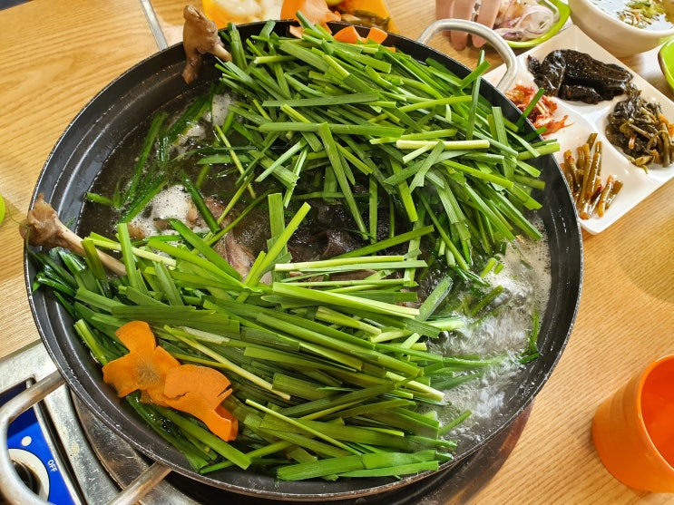  아산 맛집 도고온천 근처 오리고기 찾는다면 산들원 오리능이백숙 딱 좋아요!