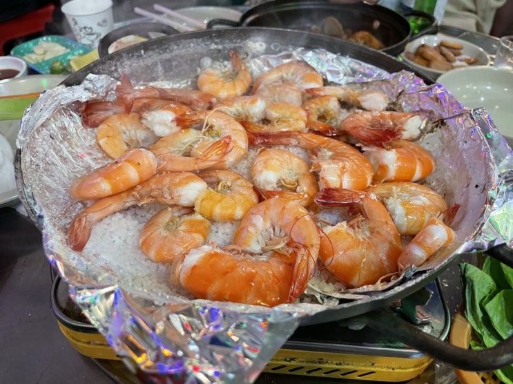  평택 왕새우, 대하 줄 서서 먹는 포차 죽백동 삼포수산