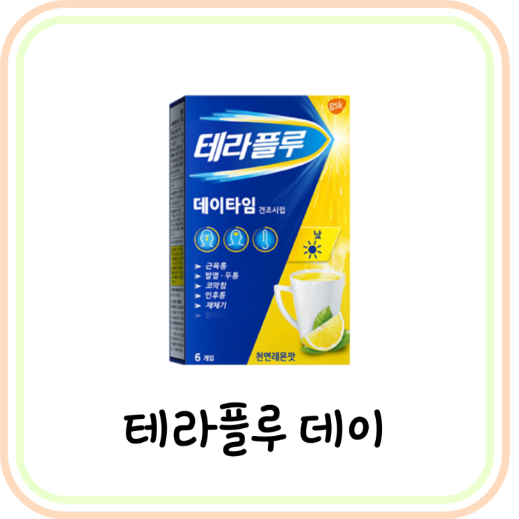  [약국 감기약] 테라플루 데이 가격과 성분 및 복용법 (# 코로나 약)