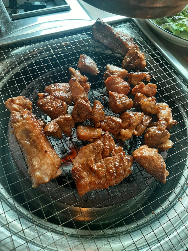  옥길동맛집 옥길장터식당 한돈수제돼지갈비 끝내주는 범박동 맛집