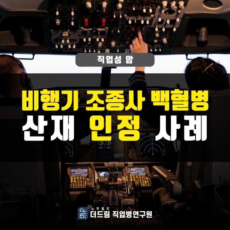  비행기 조종사 백혈병산재