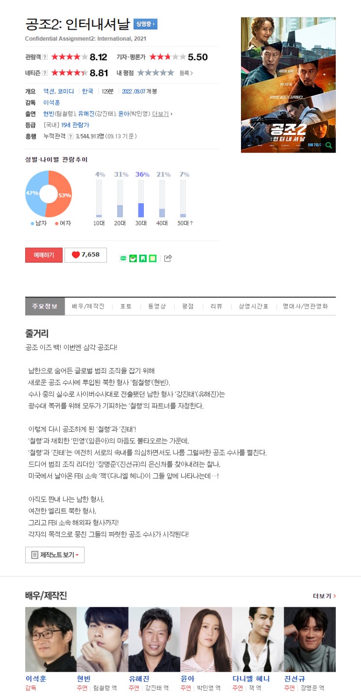  (영화) 공조2: 인터내셔날