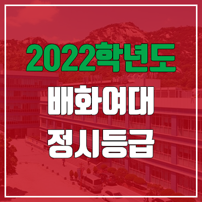  배화여대 정시등급 (2022, 예비번호, 배화여자대학교)
