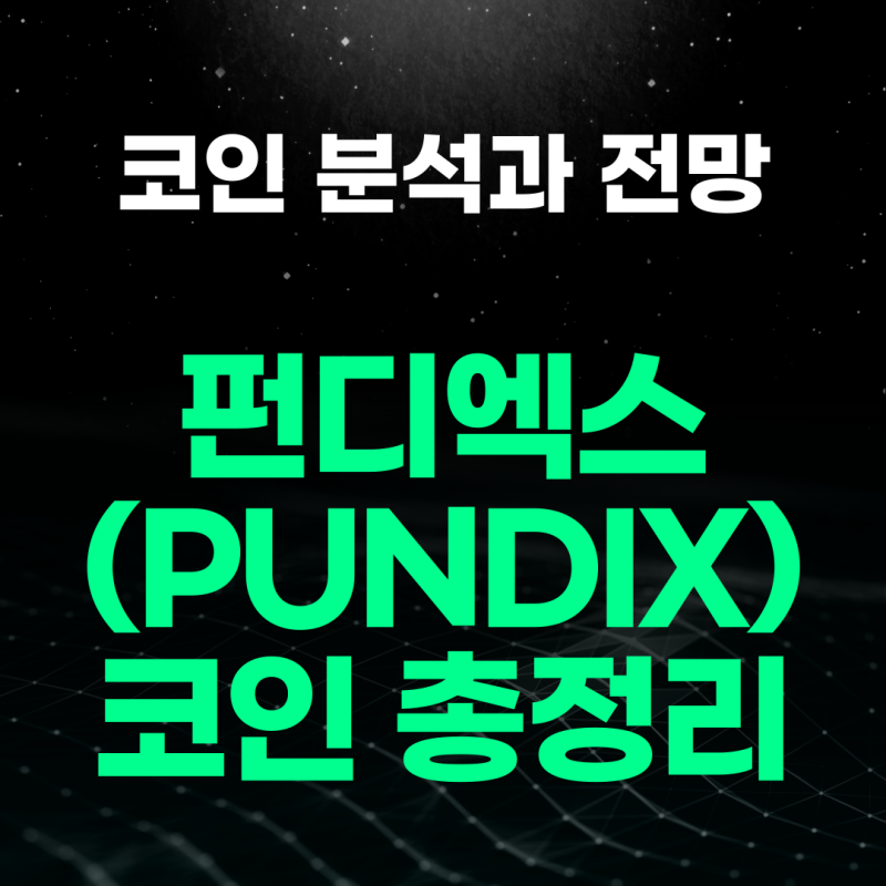 펀디엑스 코인 (PUNDIX) 분석 및 전망 총정리
