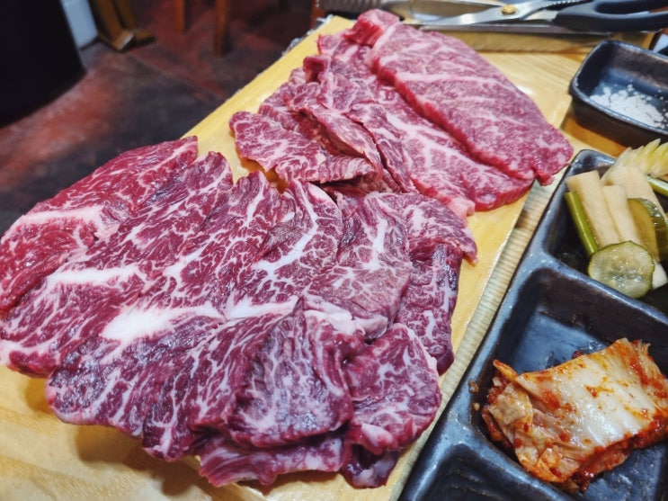  인천 부평 한우 시골 한우장터 정육식당 이주만에 재방문