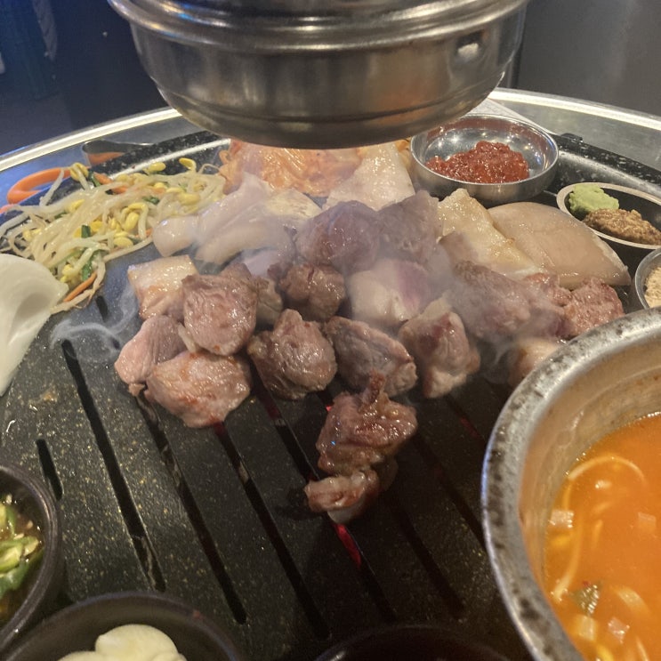  저녁으로 두툼한 제주먹고기