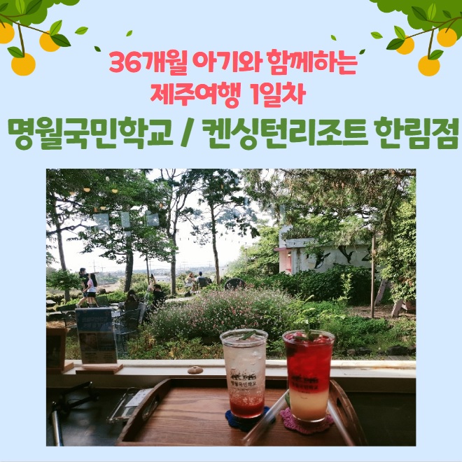  [아기와 제주여행 / 1일-③] 명월국민학교 & 켄싱턴리조트 한림점