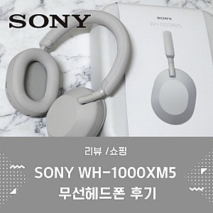SONY WH-1000XM5 : 소니 마크5 노이즈캔슬링 블루투스 헤드폰 실버컬러 초기설정과 에어팟맥스 비....