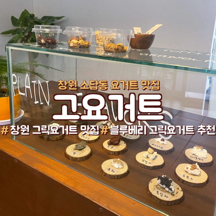  창원 소답동 그릭요거트가 맛있는, <고요거트>