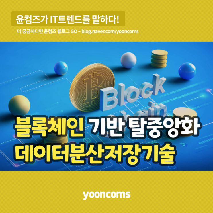 디지털플랫폼정부의 핵심기술, 블록체인 기반 탈중앙화 데이터분산저장기술