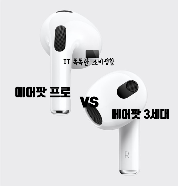  애플 에어팟 3세대 프로와 무엇이 다를 까?