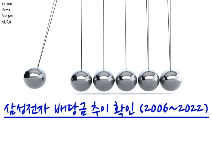 삼성전자(005930) 배당금 추이 (2006~2022)