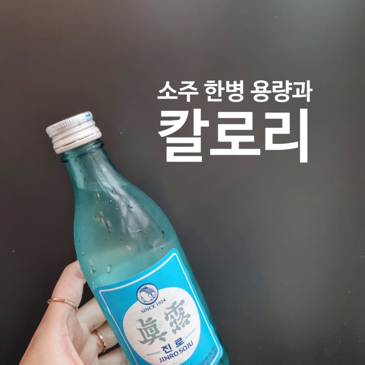  소주 한병 칼로리와 용량!