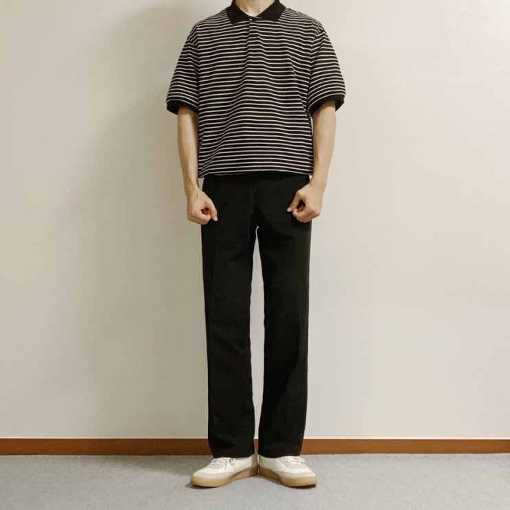  블랭크룸 세일러 하프 슬리브 티셔츠, 블랭크룸 세일라 하프 슬리브티, 스트라이프티 후기