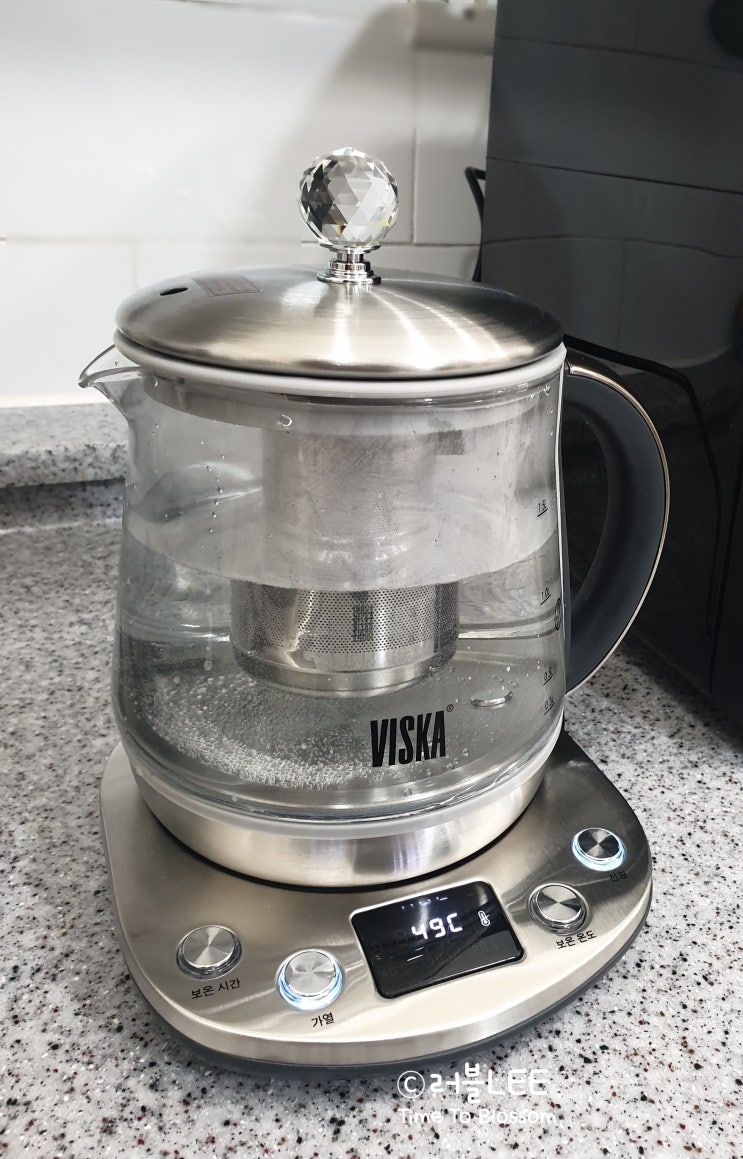  비스카 챠밍 보온 유리티포트 1.5L 내돈내산 VISKA HNZ-TH850GK