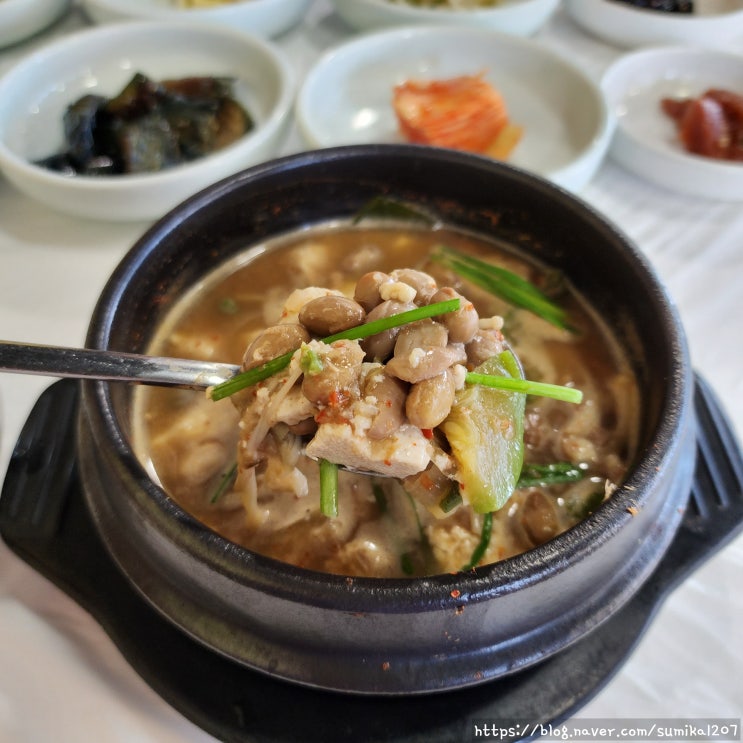 양평 맛집 박금순특허청국장돌솥밥, 콩알이 살아있어요