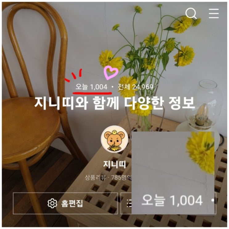  블로그 두달만에 일방문자수 천명성공 무야호 쏴리질러