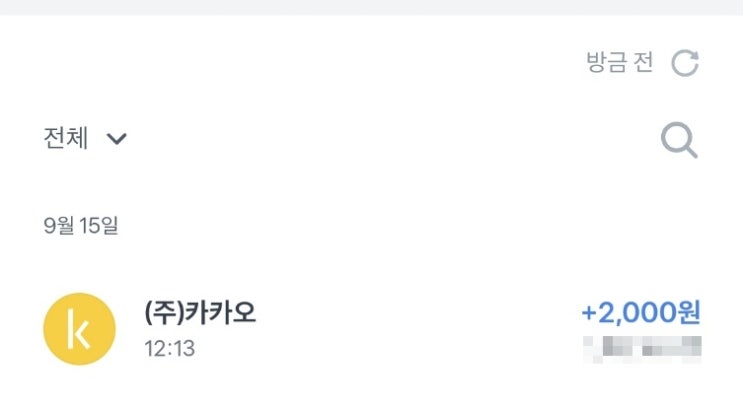  카카오뷰 수익이 입금되었다!