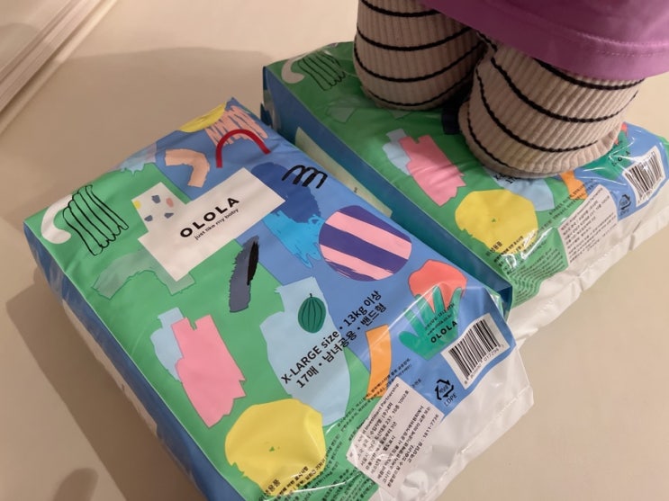  아기기저귀 추천 오로라 기저귀 OLOLA 오로라 스킨핏 밴드형 기저귀
