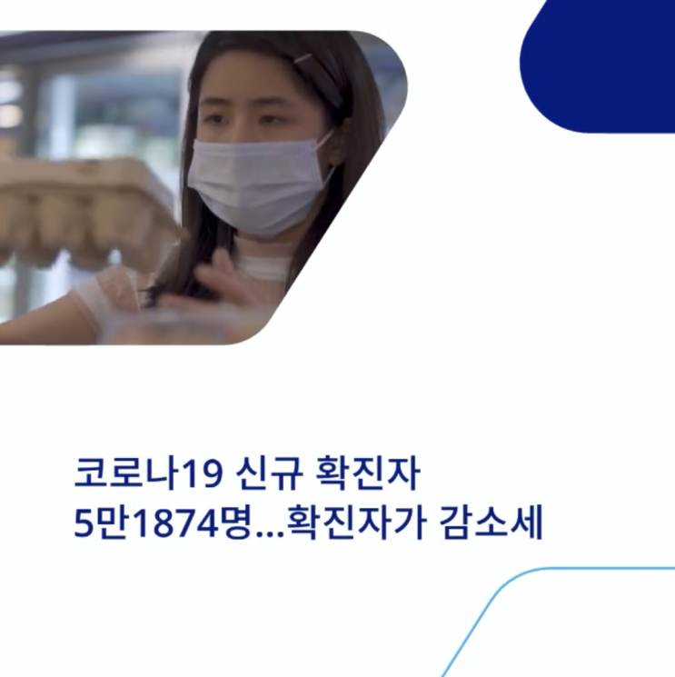  코로나19 신규 확진자 5만1874명…확진자가 감소세