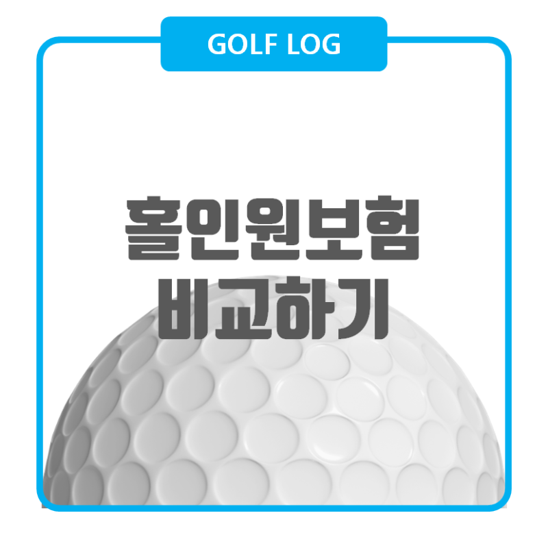 홀인원 보험 내돈내산 비교, 나에게 꼭 맞는 골프보험 찾기
