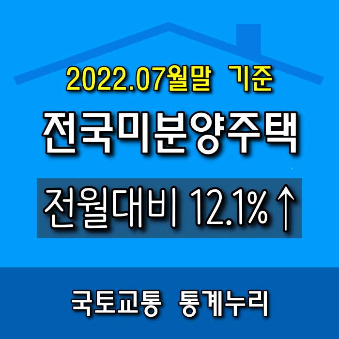  [소태동 모두부동산] 광주광역시 미분양 아파트 현황(2022년 07월)