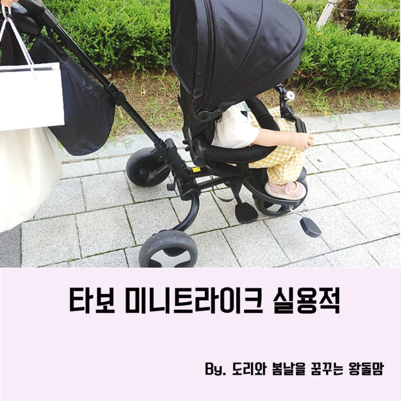 11개월 아기부터 타는 타보 미니트라이크 접이식 자전거 유모차