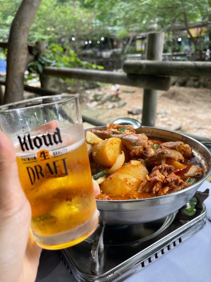 우이동계곡 닭볶음탕 맛집 미림산장(픽업가능)