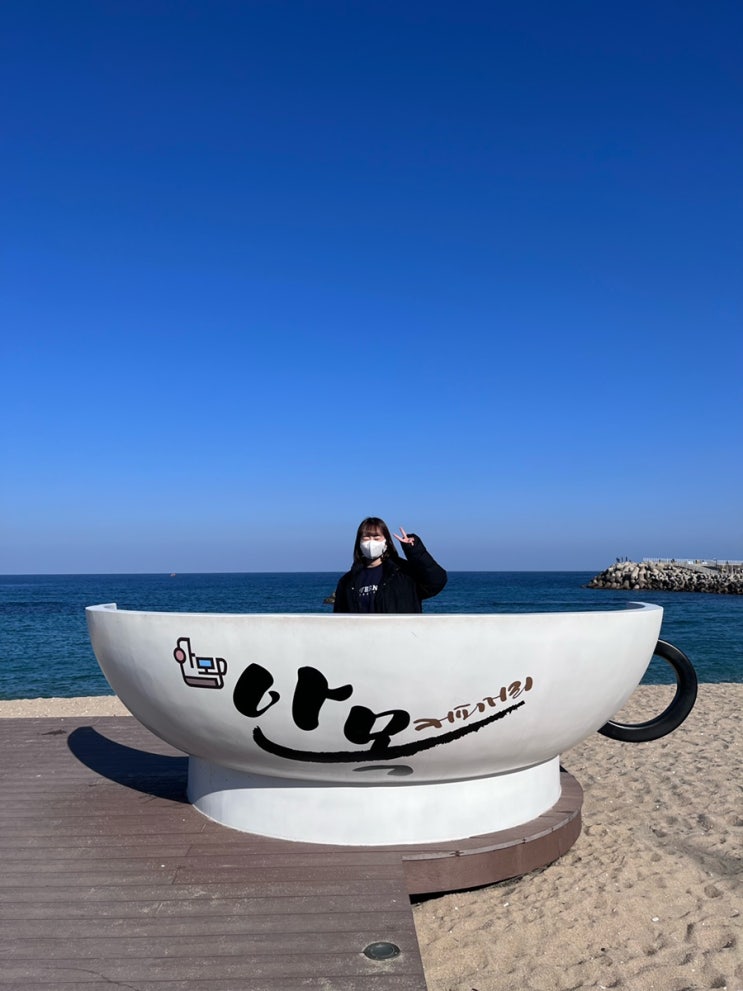  강릉여행 코스 안목해변 카페거리 포토존, 젠주, 만석닭강정