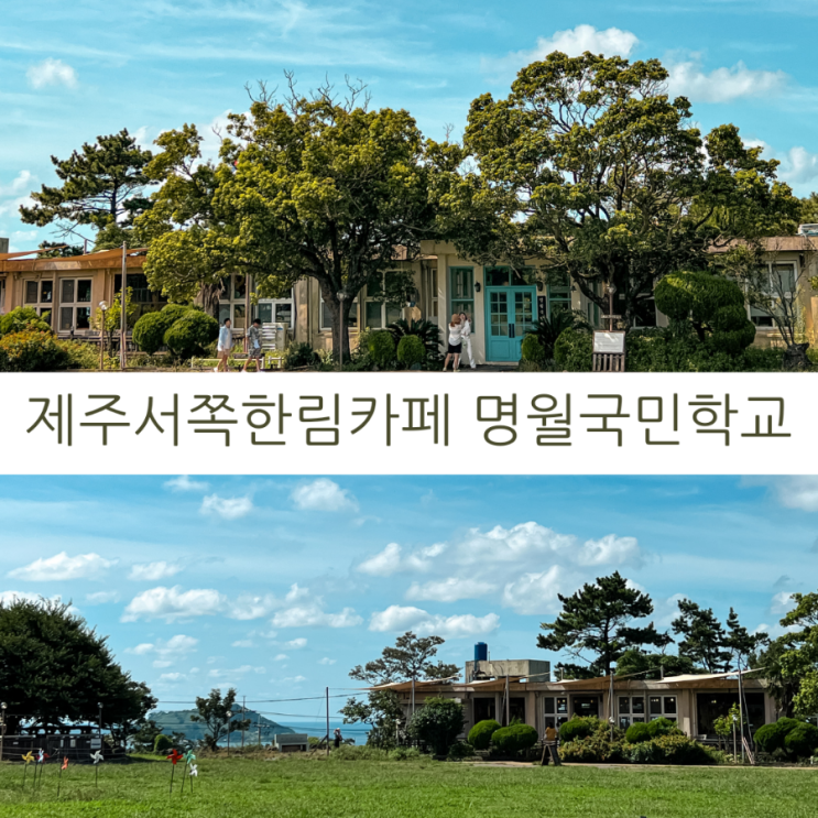  제주카페투어 제주 서쪽 한림 카페 이색카페 명월국민학교
