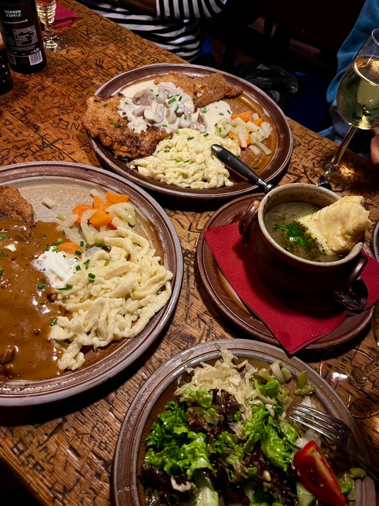  독일여행 하이델베르크맛집 슈니첼맛집 Weinstube Schnitzelbank
