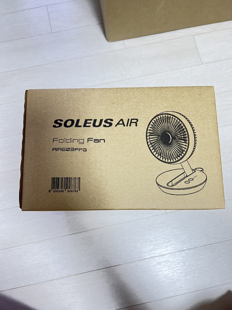  [내돈내산]솔러스에어 접이식 무선 미니 탁상용 선풍기 AIR603FF