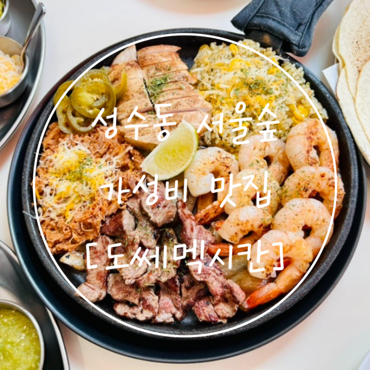 성수동 서울숲역 가성비 타코 맛집 맥시코음식 '도쎄멕시칸'