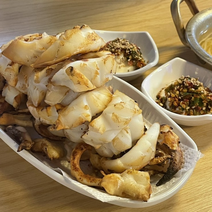  신당 중앙시장 갑오징어구이 맛집 옥경이네 건생선!