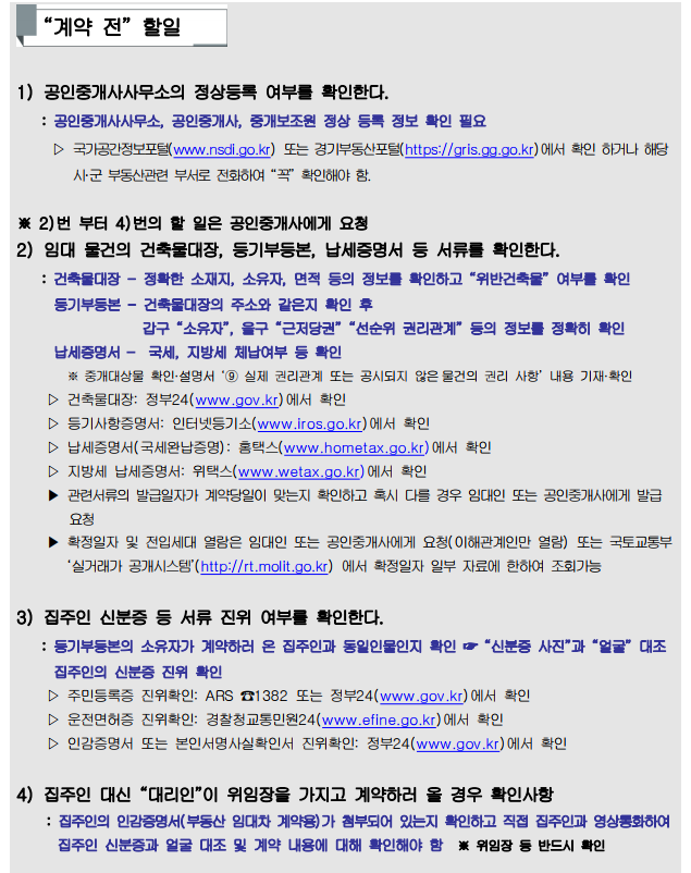  깡통전세(전세사기) 예방법(상세)