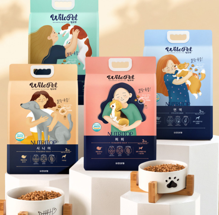  월로펫 강아지 면역사료 30g 100원