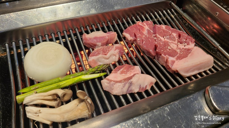  [아이랑 제주여행#21] 휘닉스 제주 섭지코지 내에 위치한 '해랑' 디너 후기(셀프바베큐 - 근고기모듬, 어린이반상)