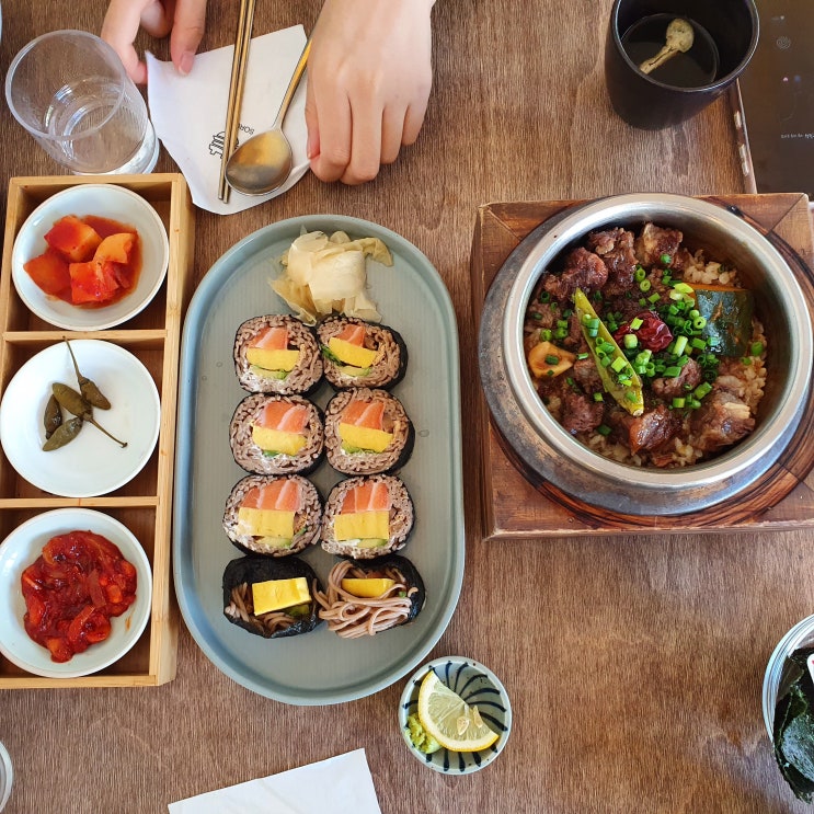 소로리 청주 맛집 가볼만한곳 연어메밀김밥 존맛탱