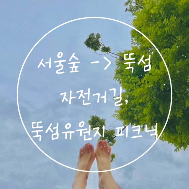  서울숲 뚝섬유원지 자전거길, 한강공원 텐트자리 피크닉