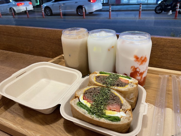  미숫가루와 옥수수라떼가 맛있었던 광주 수완지구 카페 읍천리382