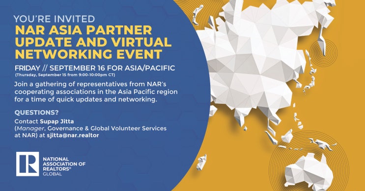  [NAR] September NAR and Asia/Pacific Partner Update and Virtual Networking Event 참석후기