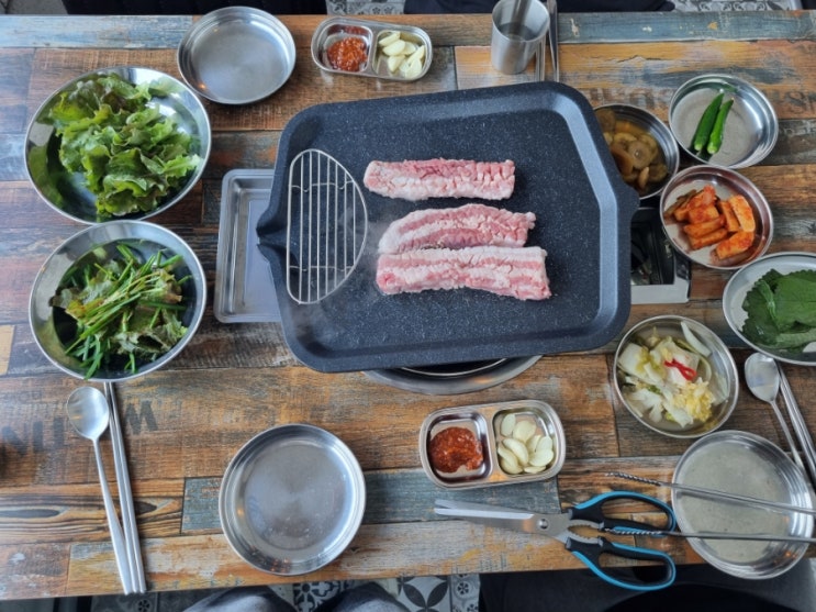 남양주 이색 식당 |  오남리맛집 '해가든 돈꽃삼겹살' 리뷰