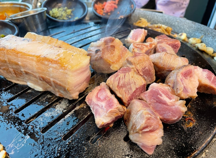 [제주 맛집/함덕] 숙성도 | 숙성도 예약 & 웨이팅 팁 / 제주 흑돼지, 뼈목살, 삼겹살 숙성도 메뉴 / 숙성도 함덕점 주차 / 함덕해수욕장 맛집 / 정용진 부회장 추천 맛집