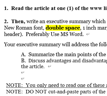 [MS Word] 워드 double space 설정/double spaced 의미